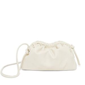 Mansur Gavriel white mini Cloud leather clutch bag
